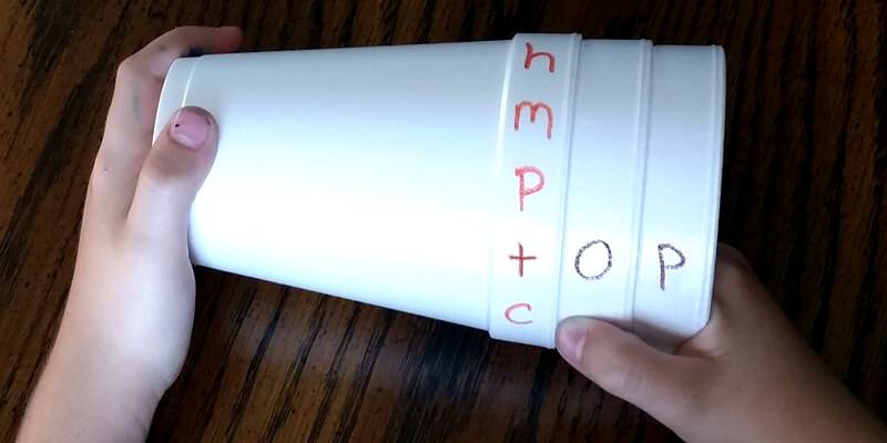 Build Phonics Skills with Word-Maker Cups
