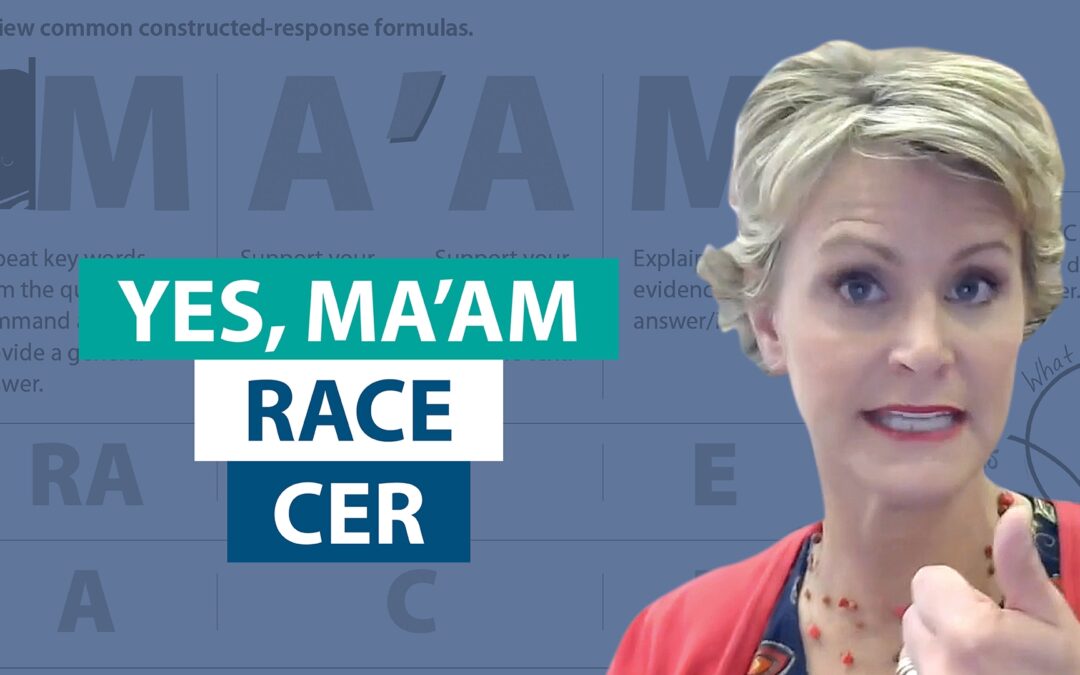 How does Yes, MA’AM fit with RACE and CER?