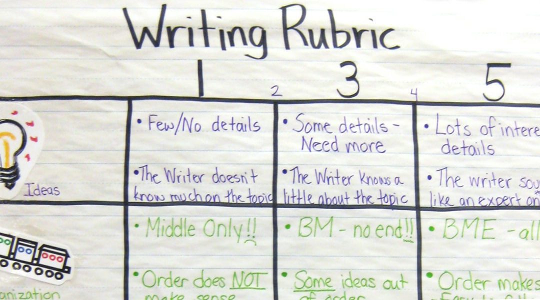 Build kid-friendly writing rubrics