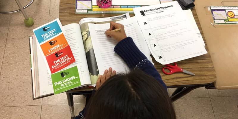 Teach students that constructed responses require textual evidence