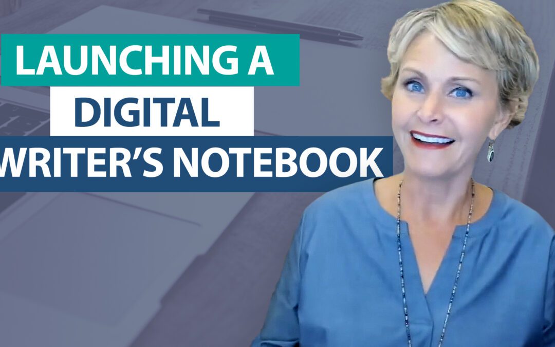 How do I launch a digital writer’s notebook?