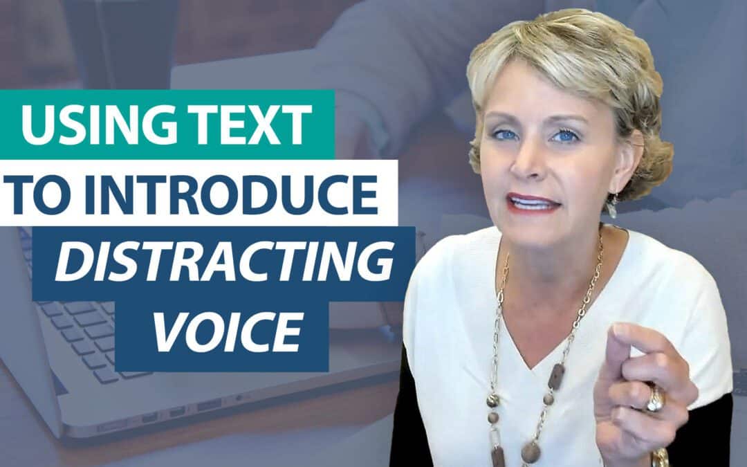 Use text to model the Distracting Voice