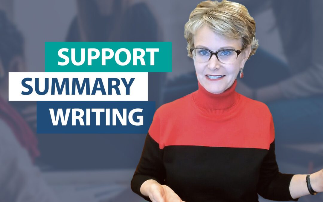 How do I support students’ summary writing?