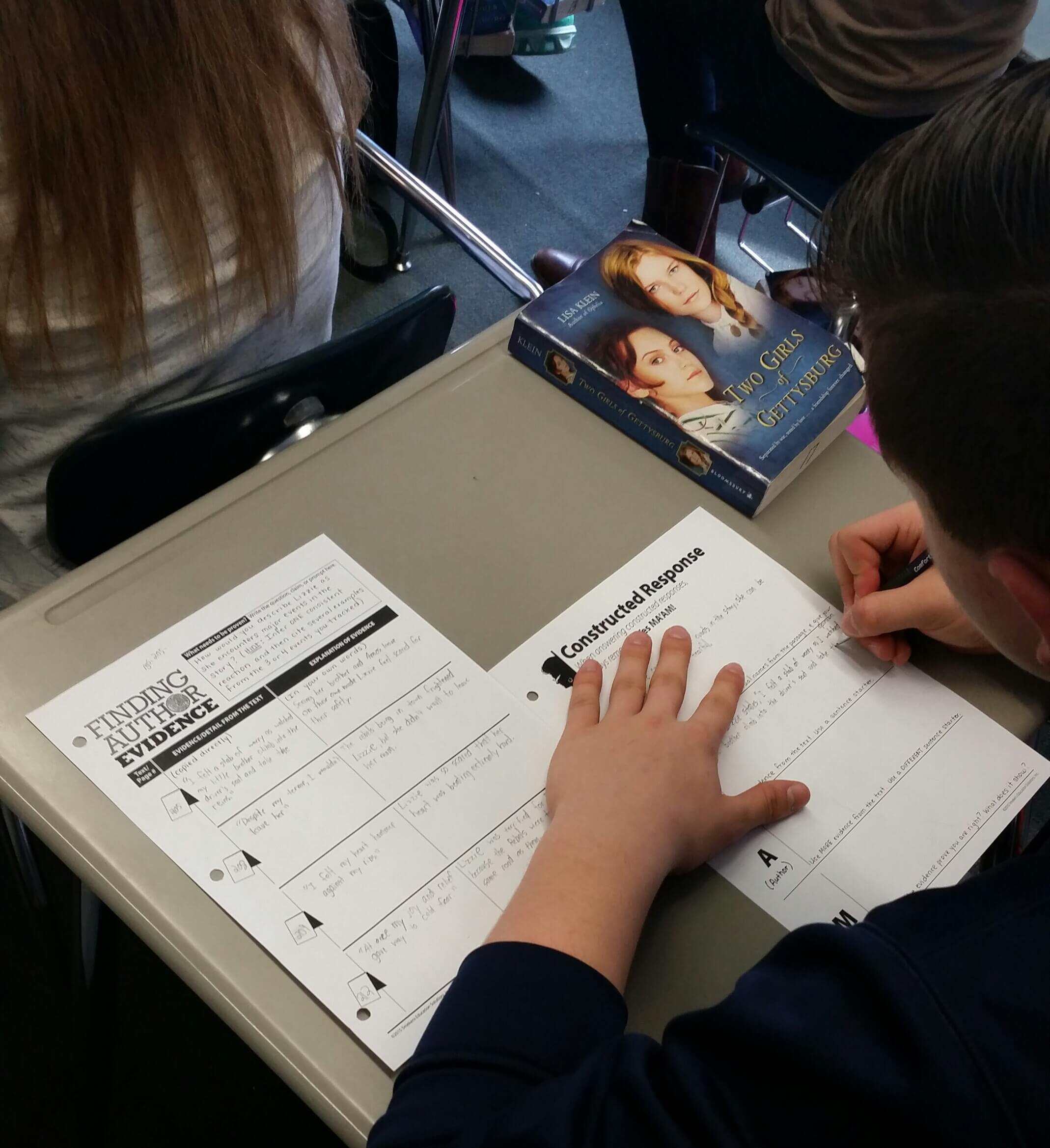 Erica Shadley 8th Grade Classroom: Finding Author Evidence & Constructed Response