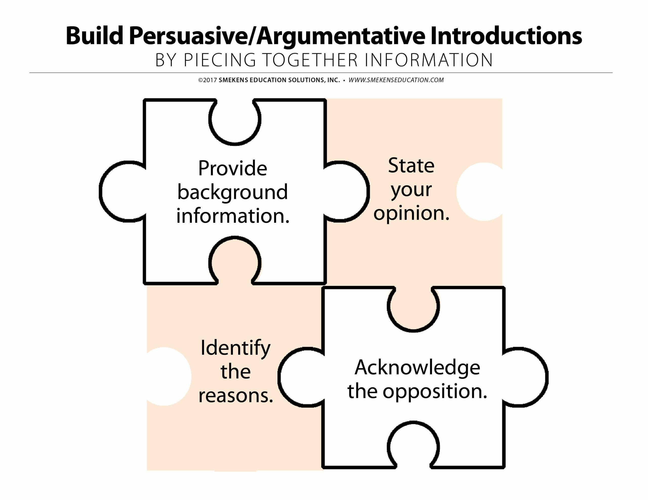 Persuasive Introduction Puzzle Pieces