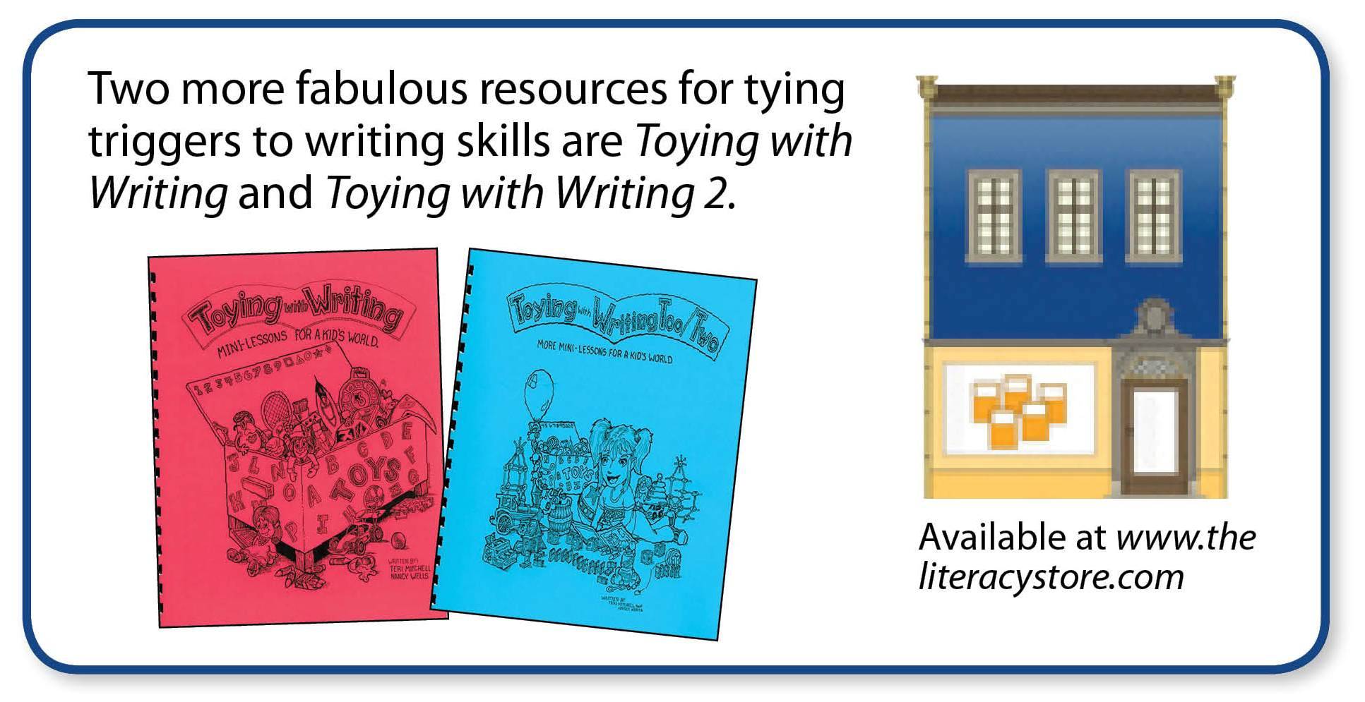 Toying with Writing & Toying with Writing, Too - available at The Literacy Store
