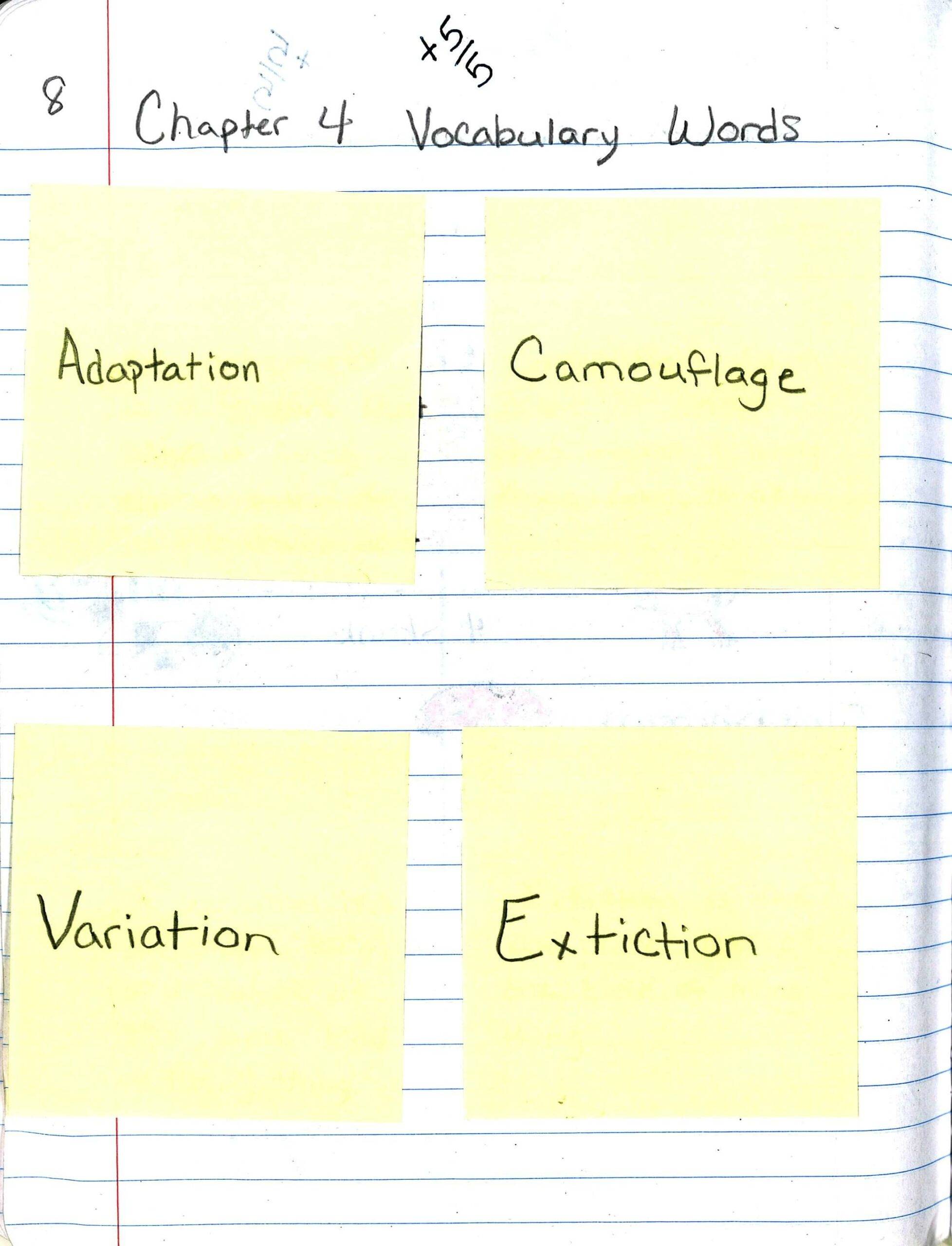 Taking Notes Examples - Vocabulary Words - Sticky Note Over Definition Taking Notes Examples - Vocabulary Words - Sticky Note Over Definition