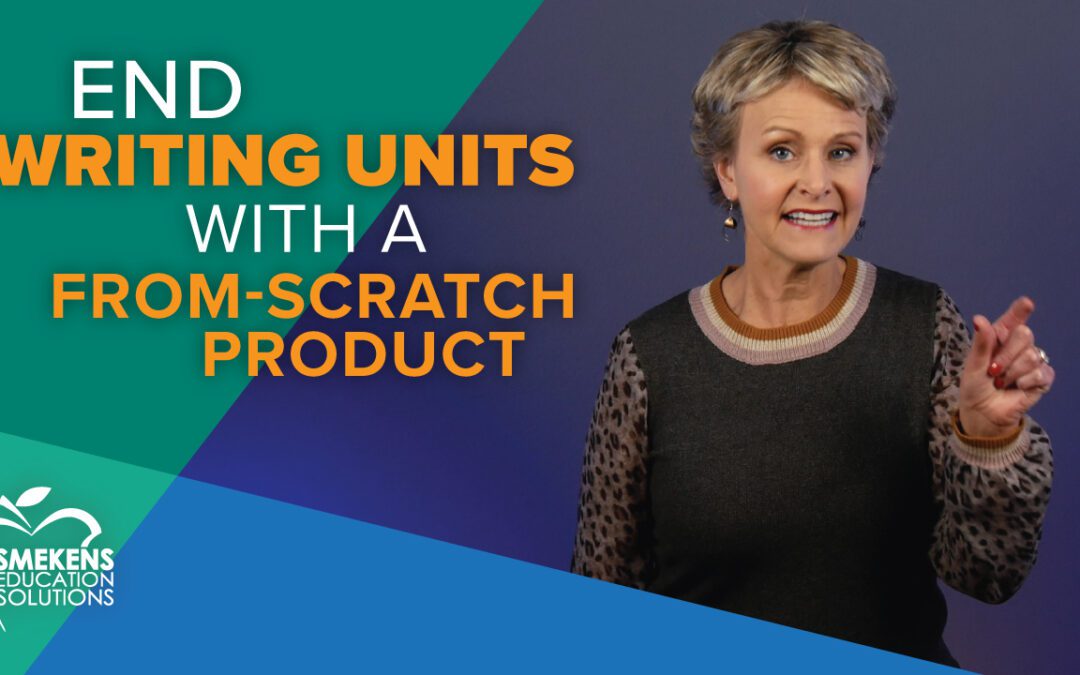 End writing units with a from-scratch product