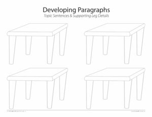 FOUR Tables with Legs of Support