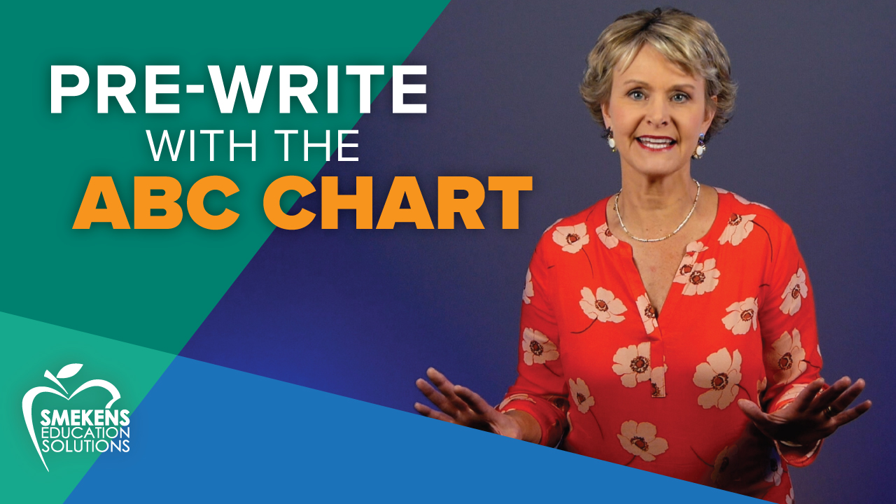 Pre-write in 2 steps with the ABC Chart