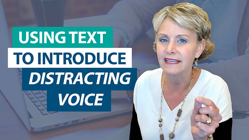 Use text to model the Distracting Voice