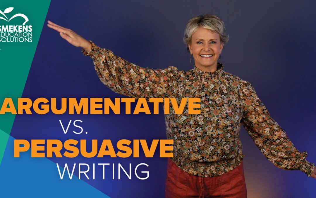 Compare argumentative v. persuasive writing