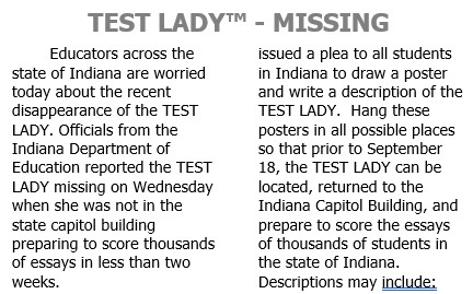 Test Lady - "Missing" article