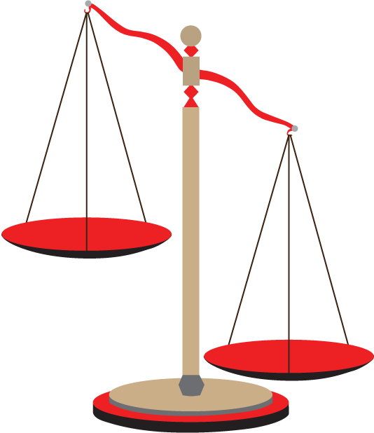 Persuasive Writing - Balanced Scales (Red) Graphic Icon