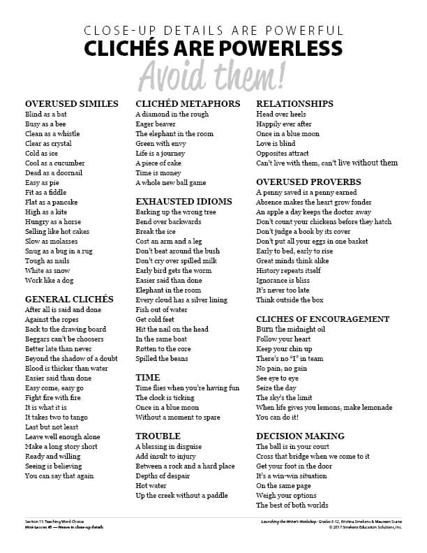 ML 5. Cliches JPEG Clichés are Powerless - Resource