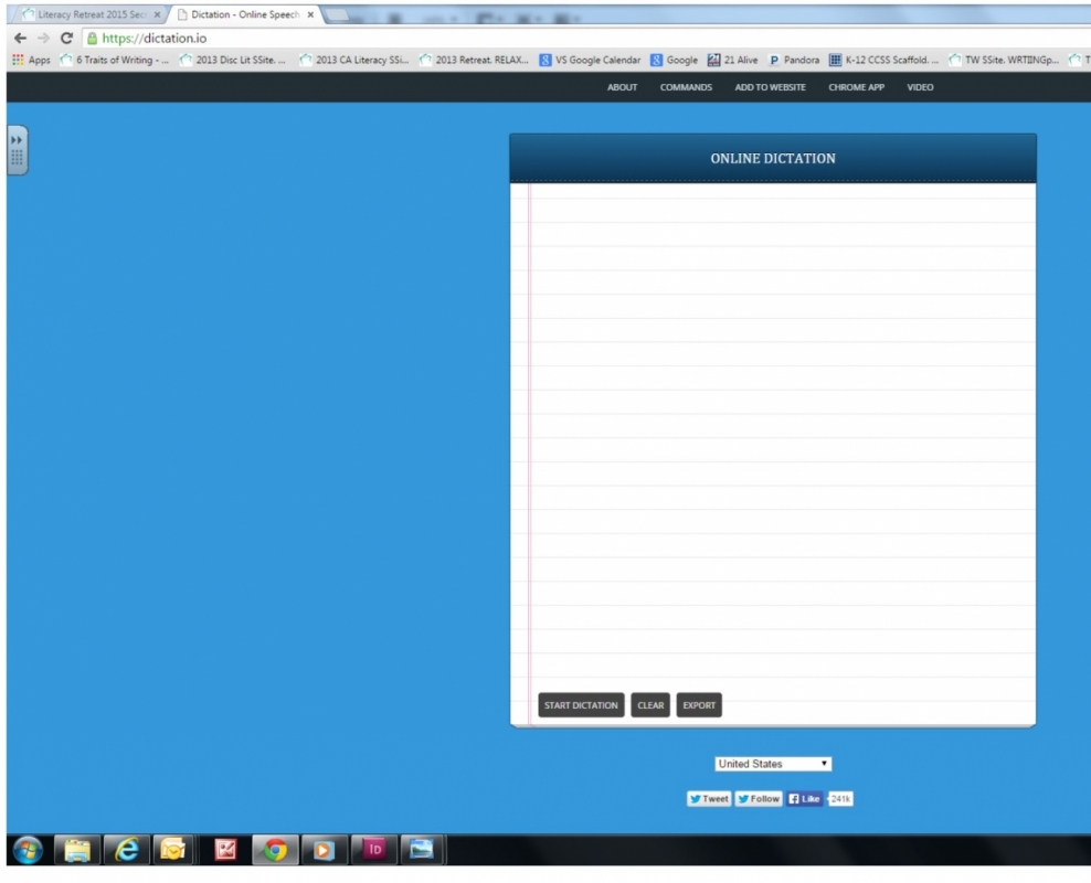 Voice Dictation Website