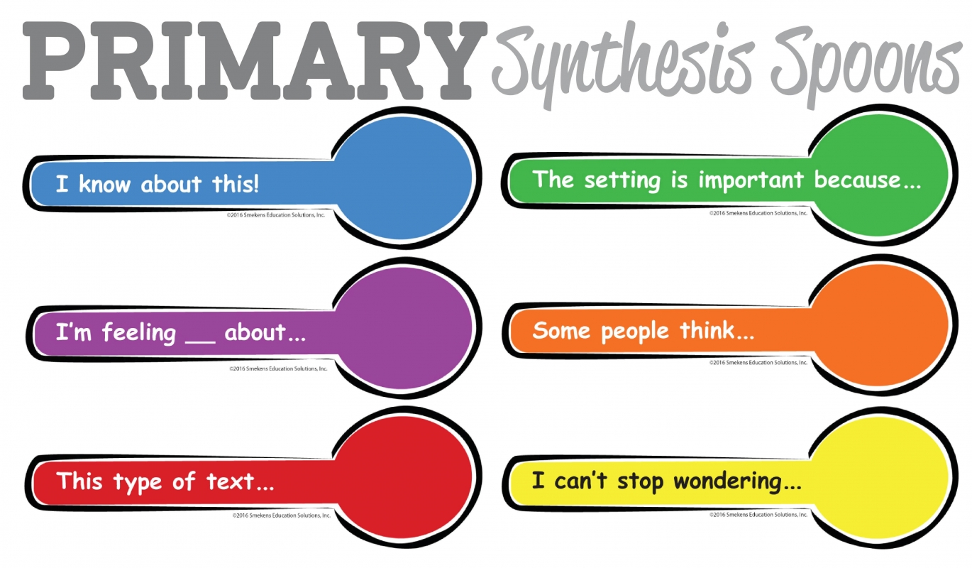 Synthesis Spoons - Primary - Grades K-2 - Teacher Resource Synthesis Spoons - Primary - Grades K-2 - Teacher Resource